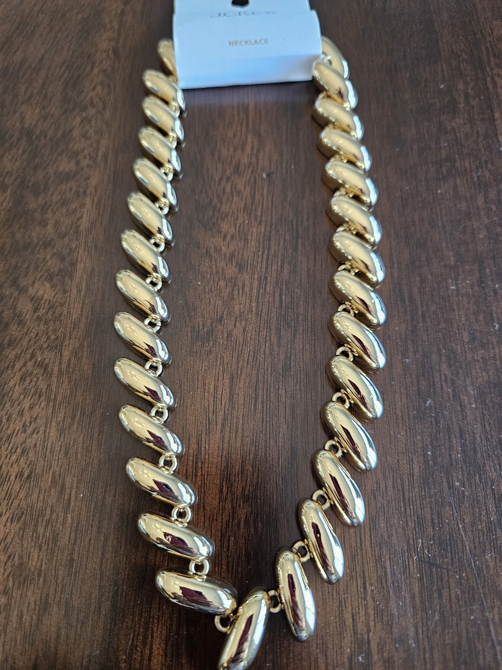 J. Crew Spiral Chain Statement Necklace, Gold - Picture 4 of 5